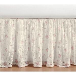 Pottery Barn Kids Love Shack Fancy Eyelet Crib Skirt NWT